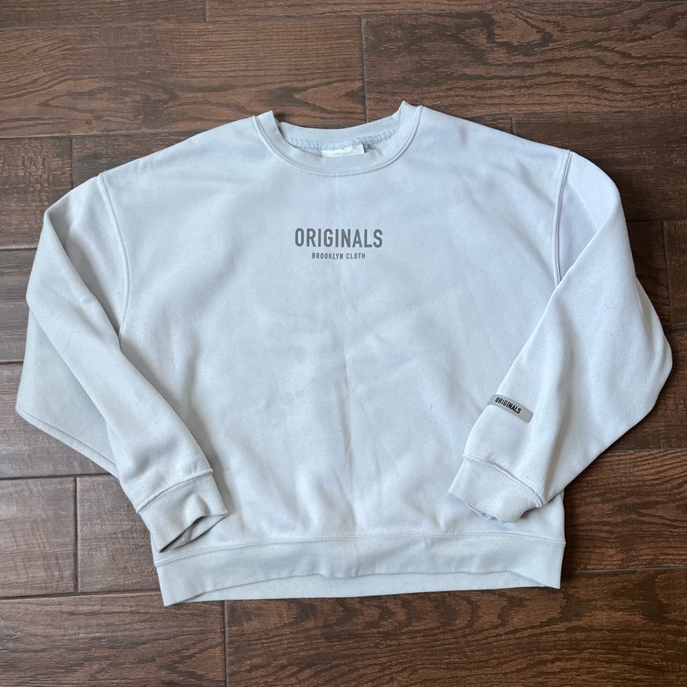 Originals Brooklyn light grey crewneck sweater